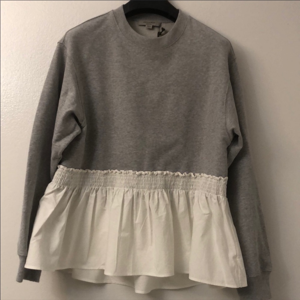 Top Grey Marl/Chalk  Allsaints